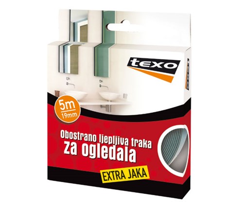 TEXO Obostrano ljepljiva traka za ogledala 3 m - 19mm